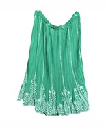 Vgt Anthony Richards Pleated Skirt 4X Green White Secretary Floral Women... - $25.38 CAD