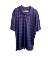 PGA Tour Airflux Men&#39;s Polo Golf Shirt Short Sleeve Collared Purple Size... - $341.47 MXN