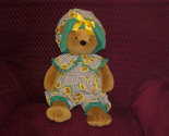 21&quot; Sunflower Bear Plush Toy By Russ Berrie Pretty Sunflowers Outfit - £80.18 GBP