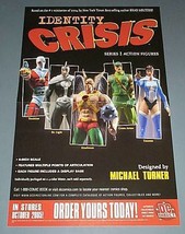 2005 JLA action figures POSTER: DC Identity Crisis Hawkman,Deadshot,Green Arrow - $20.05