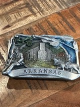 1984  Vintage Arkansas Belt Buckle Siskiyou Buckle Company  - £15.56 GBP