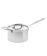 All-Clad D5 Polished Stainless Steel 5-Ply NONSTICK 4-qt sauce Pan with Lid - $193.70 CAD