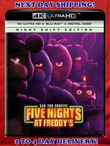 FIVE NIGHTS AT FREDDY&#39;S (4K UHD/Blu-Ray/Digital) NIGHT SHIFT EDITION New... - $17.45