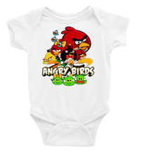 Angry Birds Unisex Onesie, Long or Short Sleeves White - £17.37 GBP