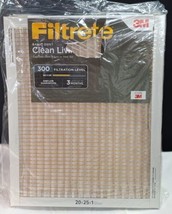 Filtrete 20x25x1, AC Furnace Air Filter, MPR 300, MERV 5, Clean Living, ... - $28.04