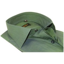 Men's Shirt Hankie CASILA Turkey Cotton Blend Long Sleeves 501770-23 Olive Green image 2