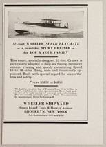 1929 Print Ad Wheeler Super Playmate 32&#39; Sport Cruiser Boats Brooklyn,NY - $9.88