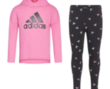 adidas Little Girls 2-pc. Legging Set Pink Fusion 4 - £26.32 GBP