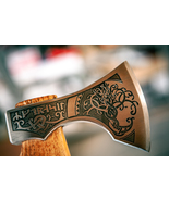 Viking axe - Yggdrasil Tree of Life hiking axe hatchet - £220.62 GBP