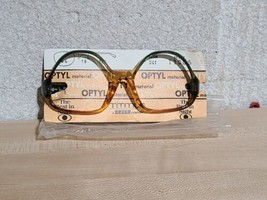 70&#39;s Titmus Eyeglass Frames Optyl 341 T1006 Plastic 54x18x125 Germany Ze... - $14.98