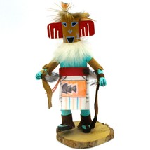 Handcrafted 7&quot; Talavai Kachina Doll Signed Native American Art With Feat... - $557.49 MXN