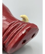 Wood Pig Hand Carved Snout Nose Hog Arkansas Red Eye Glass Holder Razorb... - $27.07
