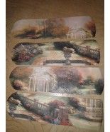 CUSTOM ~GORGEOUS FLORAL GAZEBO GARDEN PATH CEILING FAN KINKADE - €101,04 EUR
