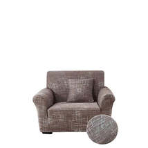 Anyhouz 1 Seater Sofa Cover Rustic Brown Style and Protection For Living Room So - £31.08 GBP