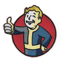 Fallout Video Game Vault Boy Logo Embroidered Patch, NEW UNUSED - £6.16 GBP