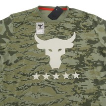 Under Armour Project Rock Veterans Day Camo T-Shirt Men&#39;s Size XL Tee NEW - £23.59 GBP