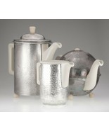 WMF Art Deco Modernist Bauhaus Coffee &amp; Tea Set of 3 Pieces Made in Germany - $609.31 CAD