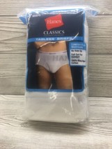 Hanes Mens 7 Tagless Briefs White Classics XL 40-42&quot; Comfort Flex Waistband NEW - £14.79 GBP