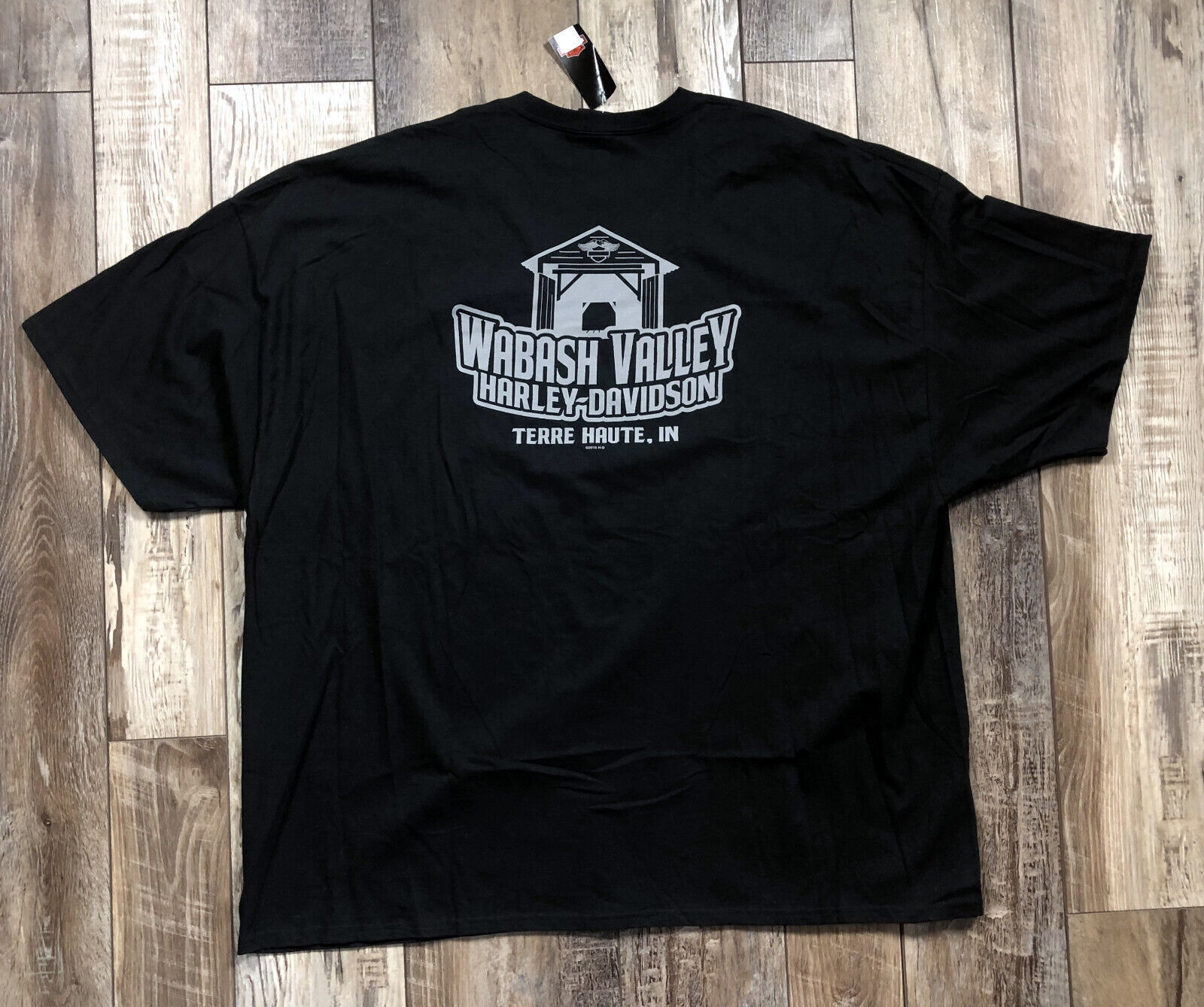 Primary image for Harley-Davidson T-Shirt Black Wabash Valley Terre Haute, IN Bridge - 5XL