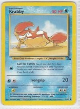 M) Pokemon Nintendo GAMEFREAK Collector Trading Card Krabby 51/62 50HP - $2.70 CAD
