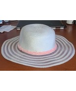 Women&#39;s Chic Sun Beach Hat White With Pink Rose Band One Size. - $686.39 MXN