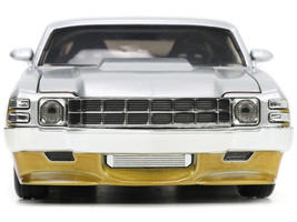1970 Chevrolet Chevelle SS Gold Silver Metallic Bigtime Muscle 1/24 Diecast Car - £30.36 GBP
