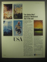 1965 United States Travel Service Ad - The Golden West - America&#39;s Wonderland  - £14.74 GBP