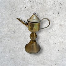 Dutch Brass Whale Oil Lamp Vintage Pot Tabletop Snotneus Lamp - $67.91