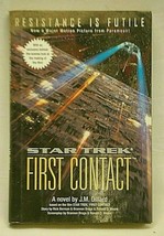 Star Trek First Contact A Novel by J.M. Dillard 1996 Hardback Book Dust ... - £15.57 GBP