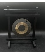 Woodstock Desk Table Gong Chimes Healing Sound Black Wood Hand Hammered ... - €34,62 EUR
