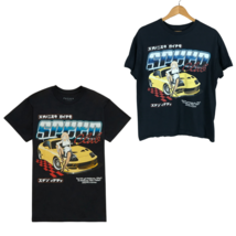 Men&#39;s PacSun Black 100% Cotton Short Sleeve Anime Speed Club T-Shirt, Large - £10.62 GBP