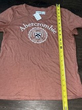 Abercrombie &amp; Fitch Shirt Womens Small Pink Short Sleeve Adult Ladies Te... - $14.73