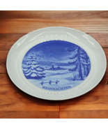 Weihnachten Winter Scene Tavola Hand Painted 10&quot; Plate Made In Germany - £17.39 GBP