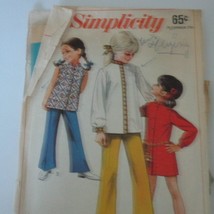 Vintage Simplicity Sewing Pattern, Child size 4, pants, dress and top - $5.27