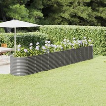  Garden Raised Bed Gray Powder-Coated Steel Large - $8,650.74 MXN
