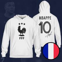 France Mbappe Three-Time Champions 3 Stars FIFA World Cup 2022 White Hoodie - £39.81 GBP+