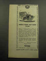 1957 Chipp Fashion Ad - Needle point hat band - £14.86 GBP