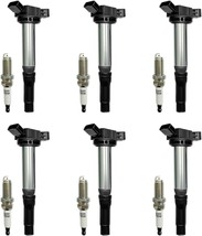 UF487 Ignition Coil Pack and 6619 Iridium Spark Plugs Compatible with To... - $150.16