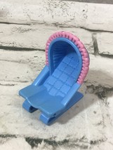 Fisher Price Loving Family Dollhouse Blue Baby Bouncer Bouncy Seat Nurse... - $4.94