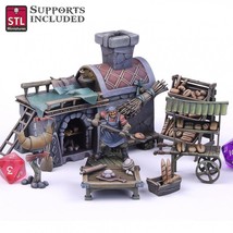 3D Printed STL Miniatures Baker Set 28mm - 32mm War Gaming D&amp;D - $8.81+