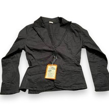 Rothco Vintage Women’s Blazer Sz L Stretch Fabric Black NWT Ramie Cotton Spandex - £10.59 GBP