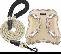 Dog Harness with Leash Set, No Pull Adjustable Reflective Step-In Puppy Harness  - £7.66 GBP