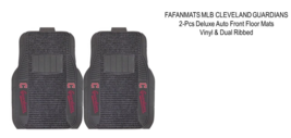 FANMATS MLB CLEVELAND GUARDIANS 2-Pcs Deluxe Auto Front Floor Mats - $44.55