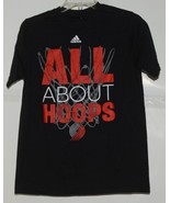 Adidas NBA Licensed Portland Trail Blazers Black Youth Large 14 16 T Shirt - £12.76 GBP