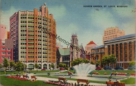 Sunken Garden in Downtown St. Louis MO Postcard PC278 - £3.97 GBP