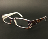 Salvatore Ferragamo Eyeglasses Frames 2594-B 487 Brown White Leopard 53-... - $74.75