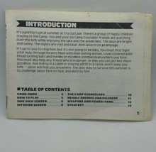 Nintendo NES Manual Only Friday The 13th Missing cover Replacement - $9.85