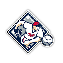 Minnesota Twins Pitcher Logo Baseball Fan Sticker Vinyl Decal (Style #5) - $4.50+