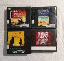 Lot of 4 Western Audiobooks Robert B Parker and Joe R. Lansdale - $11.88