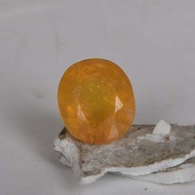 Natural Certified Yellow Sapphire Faceted Loose Gemstone Oval Shape 6.65 Carat - £75.95 GBP